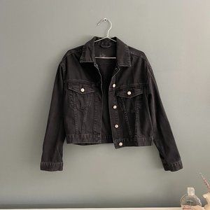 Black jean jacket
